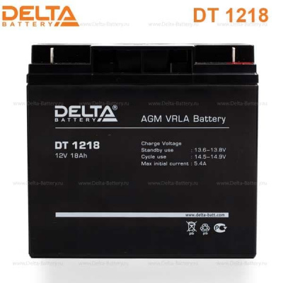 Аккумуляторная батарея Delta DT 1218 (12V / 18Ah)