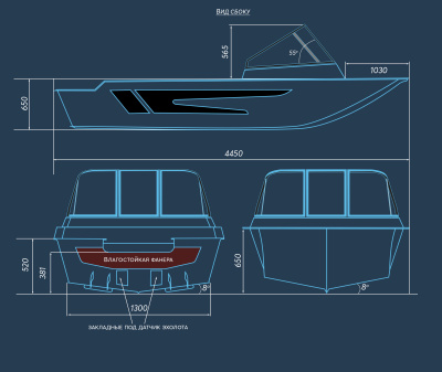 Лодка SWIMMER 450 R