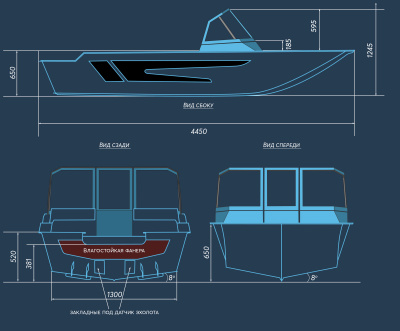 Лодка SWIMMER 450 Z