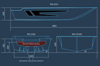 Лодка SWIMMER 370